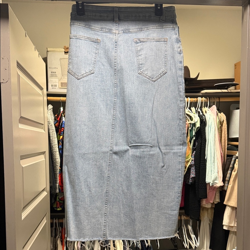 Jean midi skirt - Picture 2 of 2